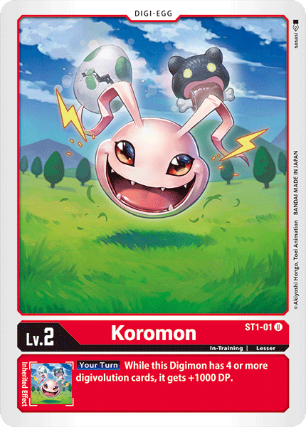 Koromon [ST1-01] [Starter Deck: Gaia Red] | Card Merchant Takapuna