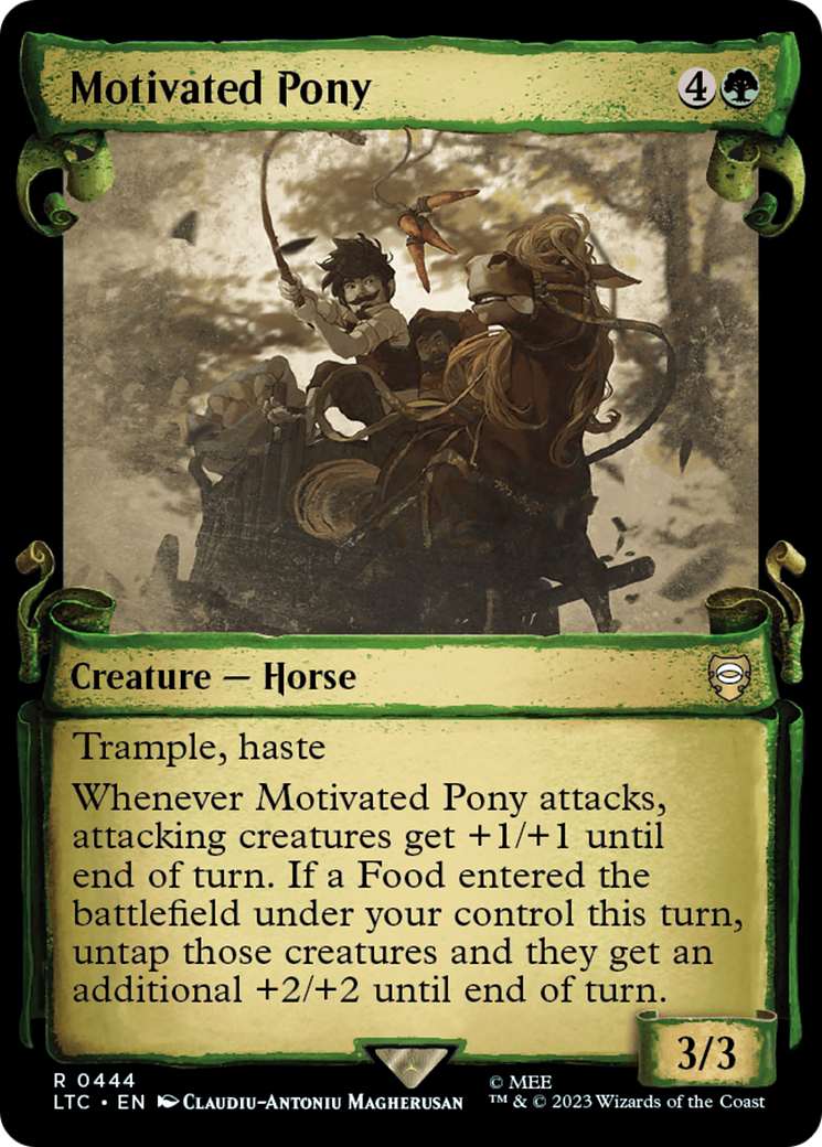 Motivated Pony [The Lord of the Rings: Tales of Middle-Earth Commander Showcase Scrolls] | Card Merchant Takapuna