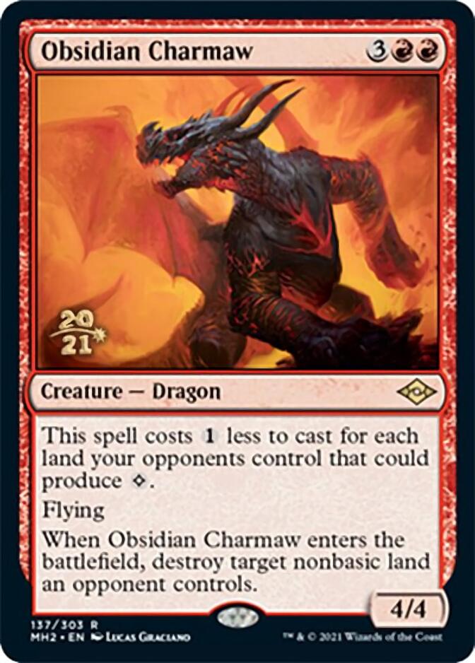 Obsidian Charmaw [Modern Horizons 2 Prerelease Promos] | Card Merchant Takapuna