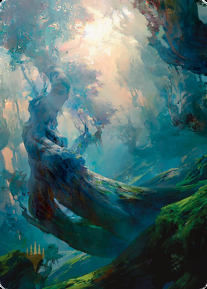 Forest 3 Art Card (Gold-Stamped Signature) [Zendikar Rising Art Series] | Card Merchant Takapuna