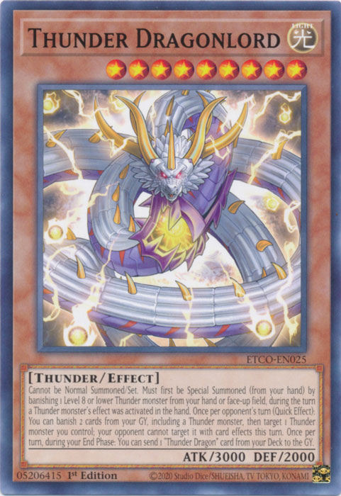 Thunder Dragonlord [ETCO-EN025] Common | Card Merchant Takapuna