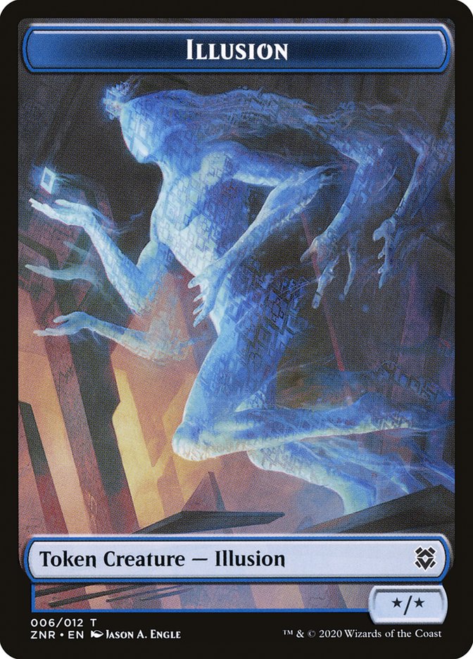 Illusion Token [Zendikar Rising Tokens] | Card Merchant Takapuna