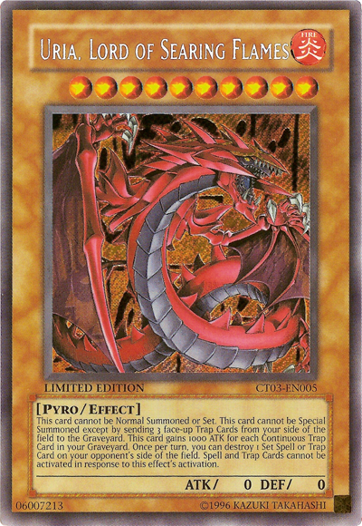 Uria, Lord of Searing Flames [CT03-EN005] Secret Rare | Card Merchant Takapuna