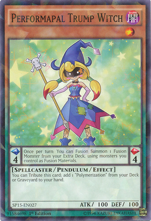 Performapal Trump Witch [SP15-EN027] Shatterfoil Rare | Card Merchant Takapuna