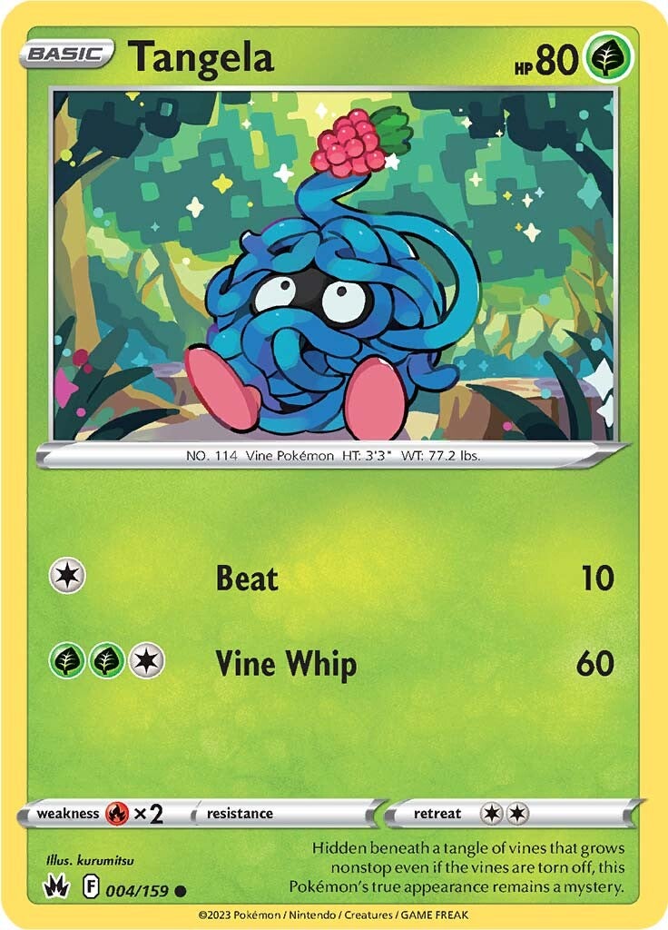 Tangela (004/159) [Sword & Shield: Crown Zenith] | Card Merchant Takapuna