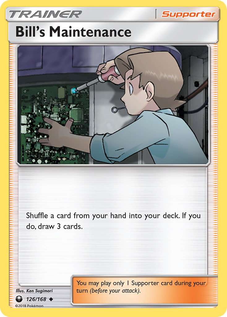 Bill's Maintenance (126/168) [Sun & Moon: Celestial Storm] | Card Merchant Takapuna