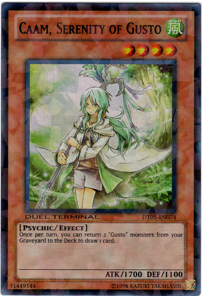 Caam, Serenity of Gusto [DT05-EN074] Super Rare | Card Merchant Takapuna