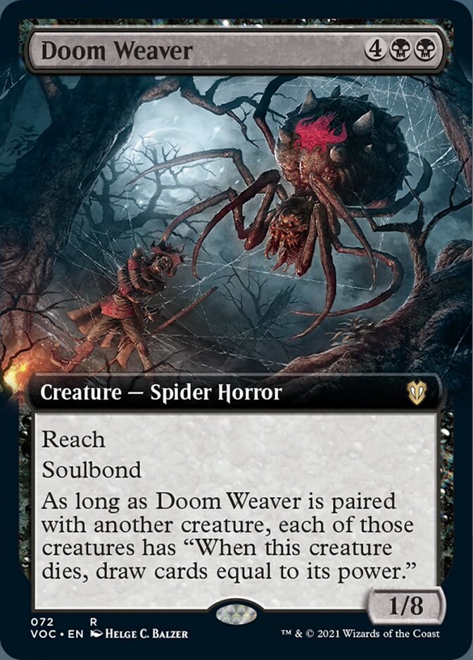 Doom Weaver (Extended Art) [Innistrad: Crimson Vow Commander] | Card Merchant Takapuna