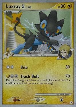 Luxray GL LV.48 (9/111) (Happy Luck - Mychael Bryan) [World Championships 2010] | Card Merchant Takapuna