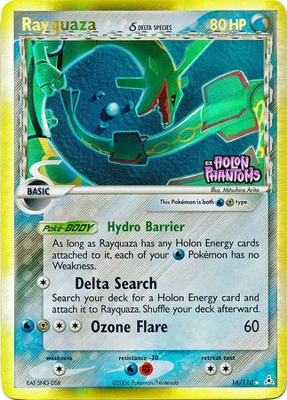 Rayquaza (16/110) (Delta Species) (Stamped) [EX: Holon Phantoms] | Card Merchant Takapuna