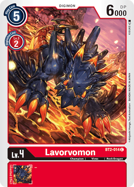 Lavorvomon [BT2-014] [Release Special Booster Ver.1.5] | Card Merchant Takapuna