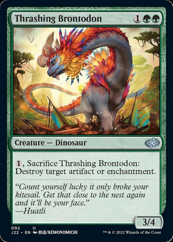 Thrashing Brontodon [Jumpstart 2022] | Card Merchant Takapuna