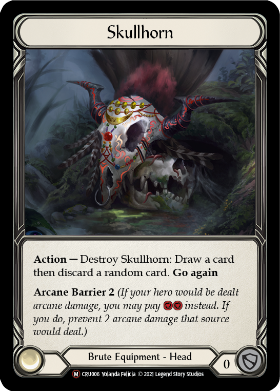 Skullhorn [U-CRU006] (Crucible of War Unlimited)  Unlimited Rainbow Foil | Card Merchant Takapuna