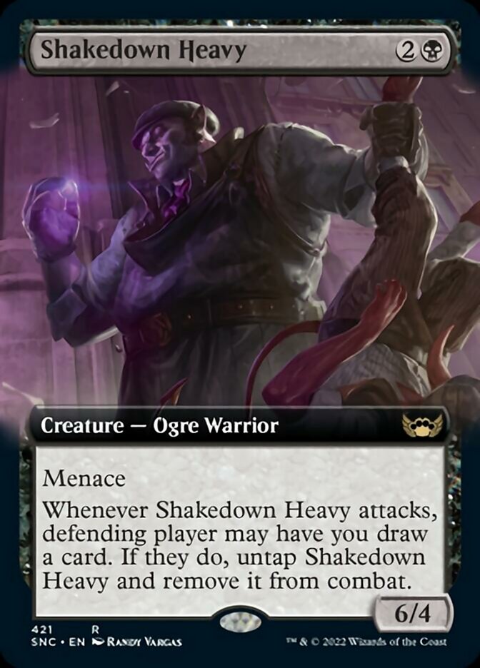 Shakedown Heavy (Extended Art) [Streets of New Capenna] | Card Merchant Takapuna