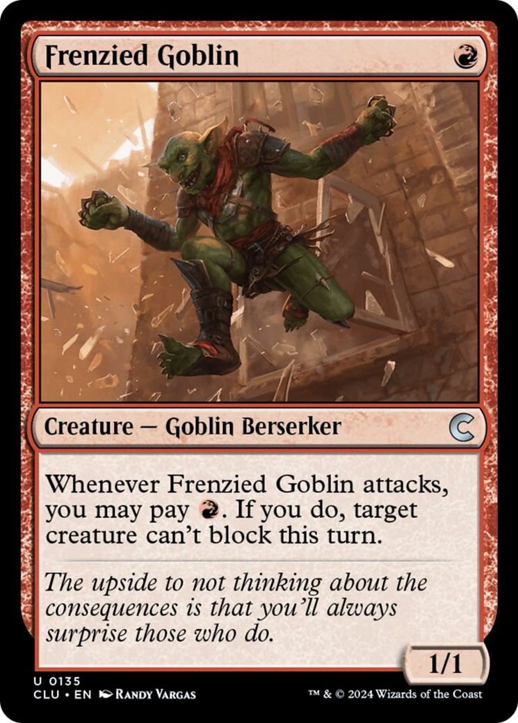 Frenzied Goblin [Ravnica: Clue Edition] | Card Merchant Takapuna