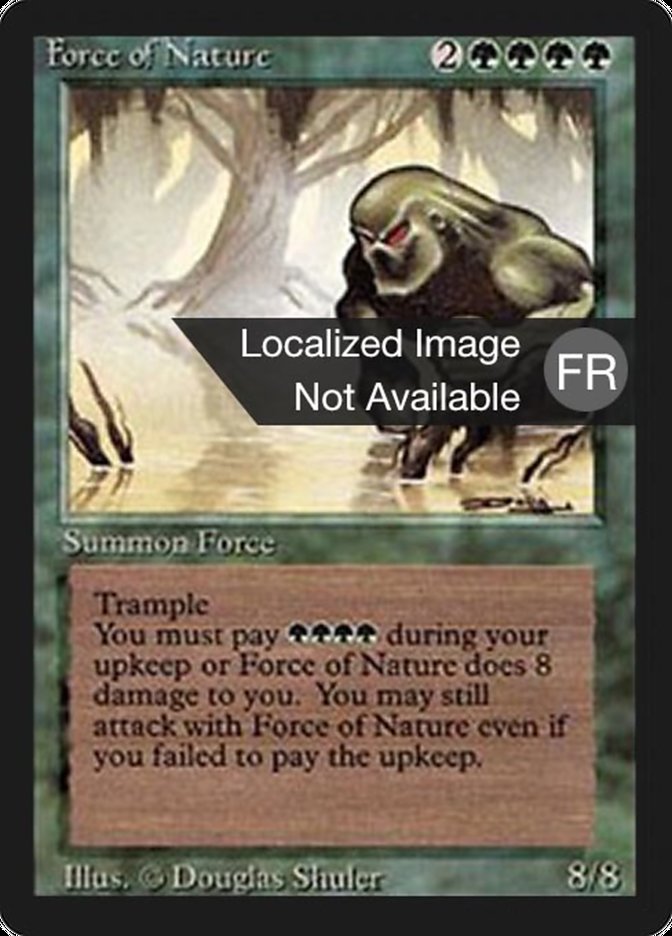 Force of Nature [Foreign Black Border] | Card Merchant Takapuna