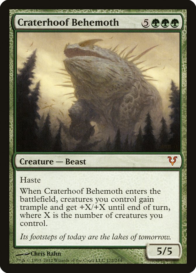 Craterhoof Behemoth [Avacyn Restored] | Card Merchant Takapuna