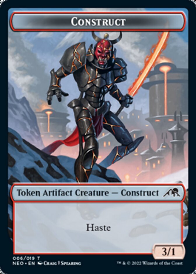 Construct Token (006) [Kamigawa: Neon Dynasty Tokens] | Card Merchant Takapuna