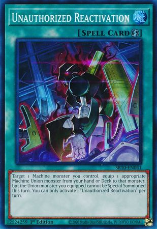 Unauthorized Reactivation [SR10-EN041] Super Rare | Card Merchant Takapuna