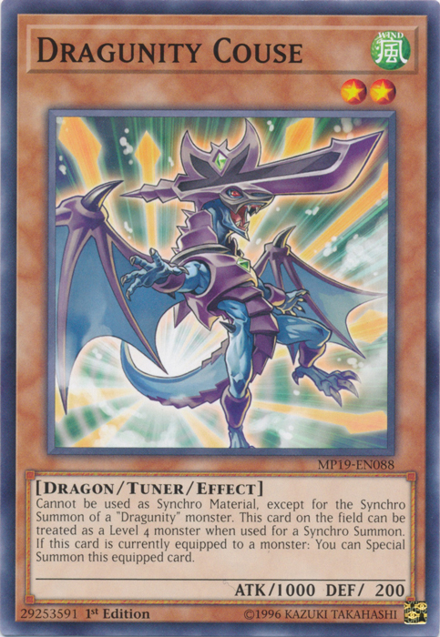 Dragunity Couse [MP19-EN088] Common | Card Merchant Takapuna