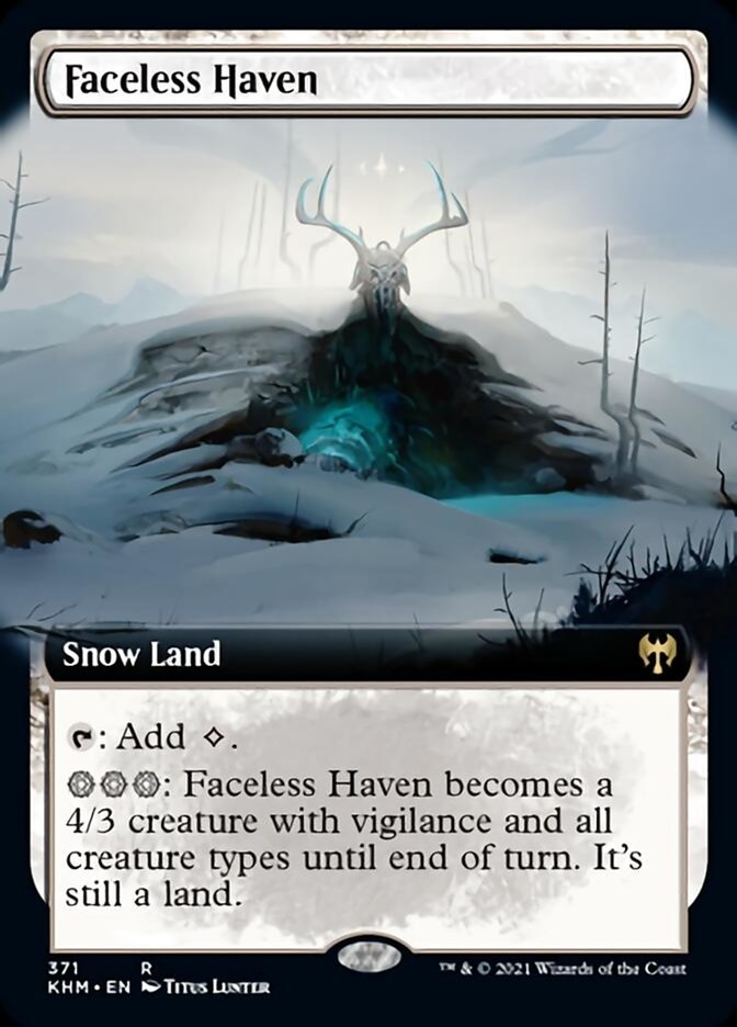 Faceless Haven (Extended Art) [Kaldheim] | Card Merchant Takapuna