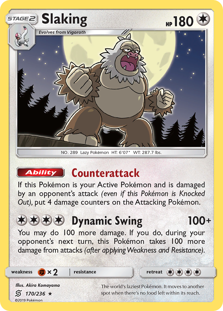 Slaking (170/236) [Sun & Moon: Unified Minds] | Card Merchant Takapuna