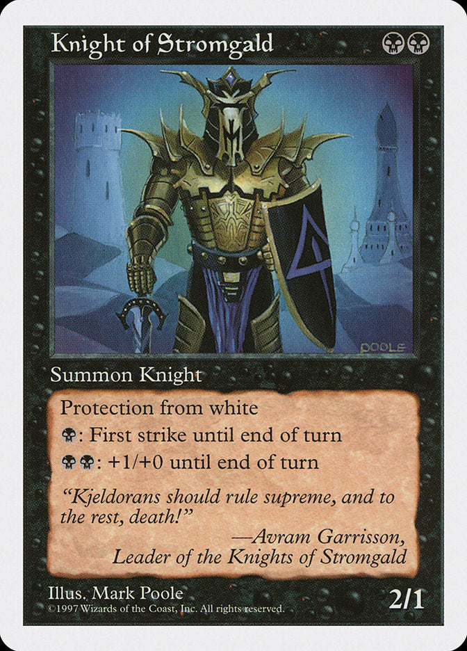 Knight of Stromgald [Fifth Edition] | Card Merchant Takapuna