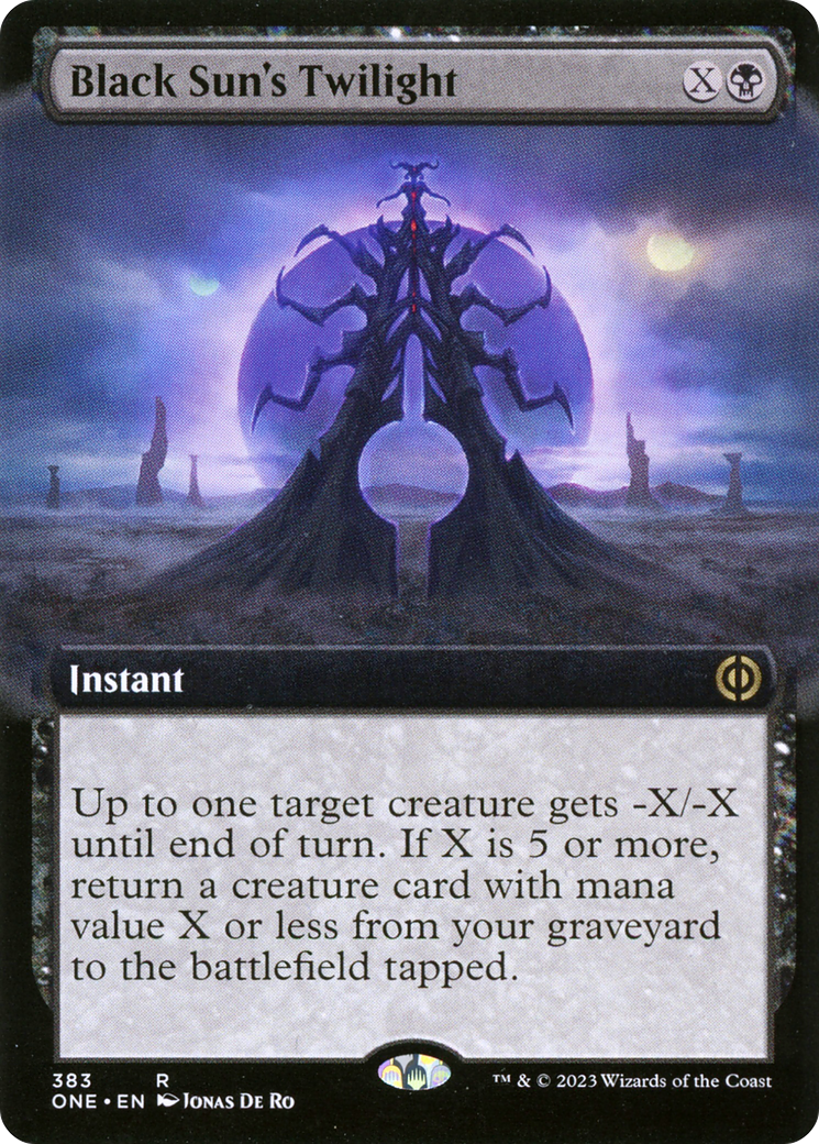 Black Sun's Twilight (Extended Art) [Phyrexia: All Will Be One] | Card Merchant Takapuna