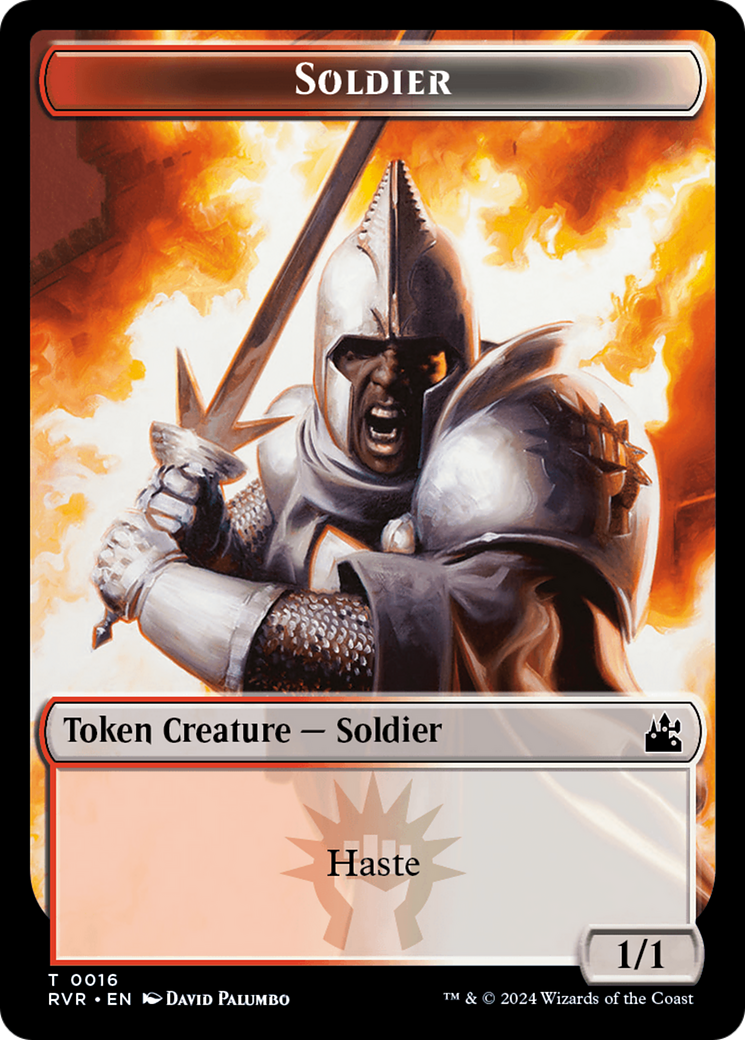 Soldier Token [Ravnica Remastered Tokens] | Card Merchant Takapuna