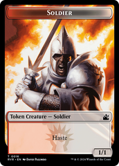 Bird // Soldier Double-Sided Token [Ravnica Remastered Tokens] | Card Merchant Takapuna