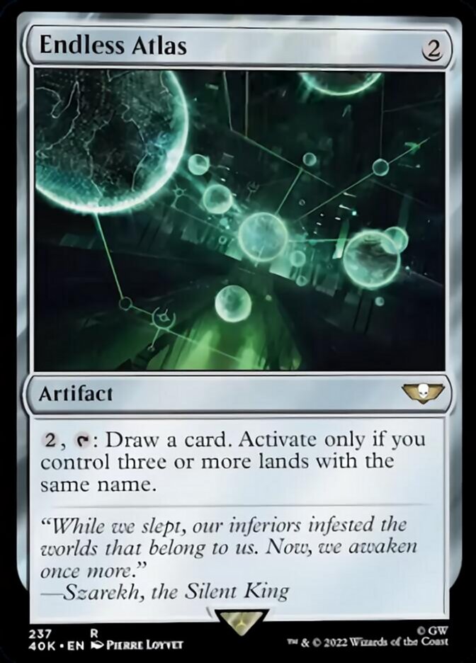 Endless Atlas (Surge Foil) [Warhammer 40,000] | Card Merchant Takapuna