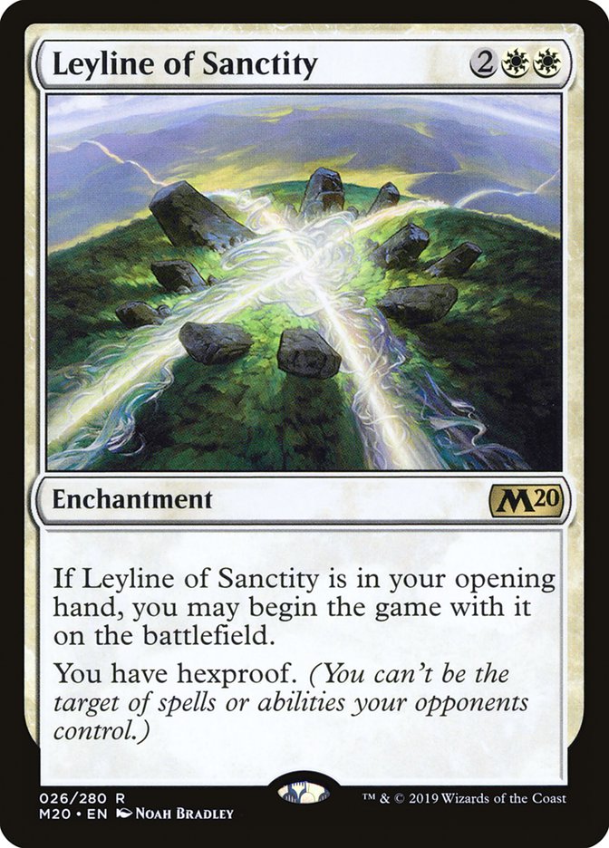 Leyline of Sanctity [Core Set 2020] | Card Merchant Takapuna