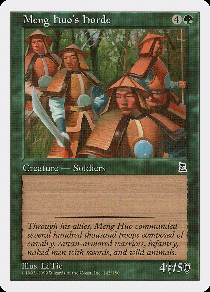 Meng Huo's Horde [Portal Three Kingdoms] | Card Merchant Takapuna