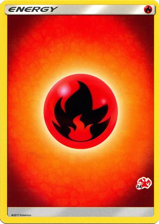 Fire Energy (Charizard Stamp #24) [Battle Academy 2020] | Card Merchant Takapuna