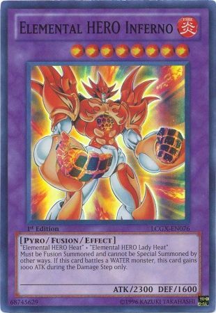 Elemental HERO Inferno [LCGX-EN076] Super Rare | Card Merchant Takapuna