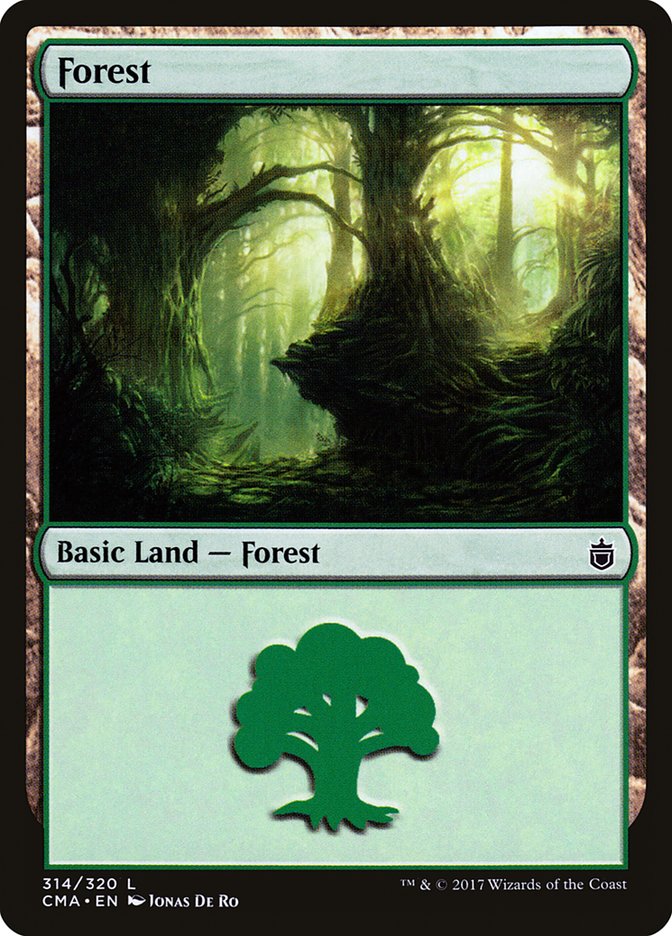 Forest (314) [Commander Anthology] | Card Merchant Takapuna