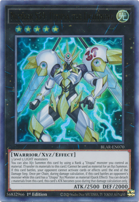 Number S39: Utopia the Lightning [BLAR-EN070] Ultra Rare | Card Merchant Takapuna