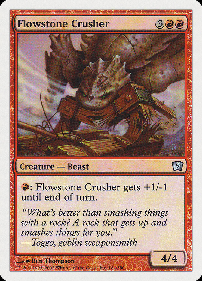 Flowstone Crusher [Ninth Edition] | Card Merchant Takapuna