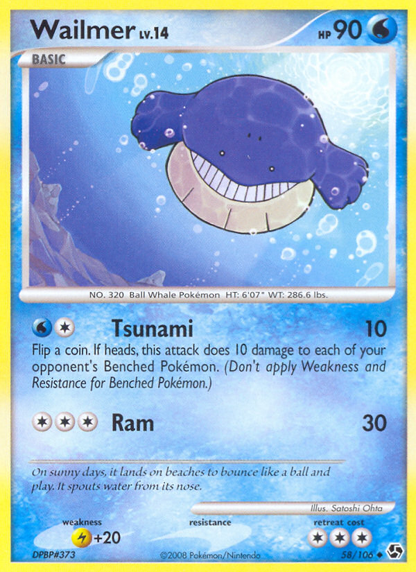 Wailmer (58/106) [Diamond & Pearl: Great Encounters] | Card Merchant Takapuna