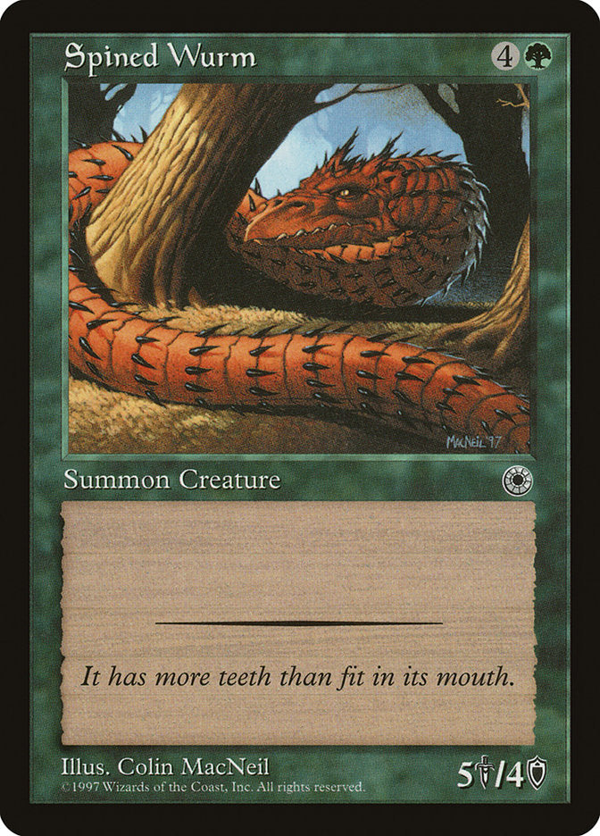 Spined Wurm [Portal] | Card Merchant Takapuna