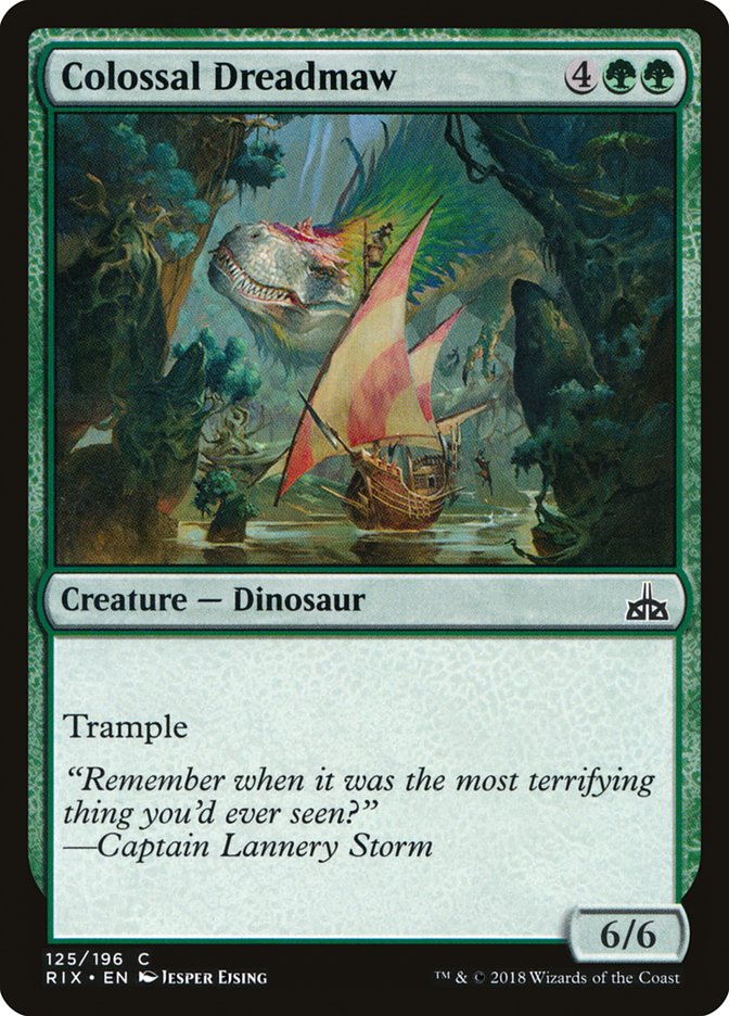 Colossal Dreadmaw [Rivals of Ixalan] | Card Merchant Takapuna