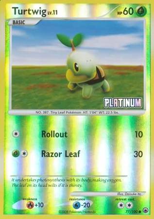 Turtwig (77/100) [Burger King Promos: 2009 Collection] | Card Merchant Takapuna