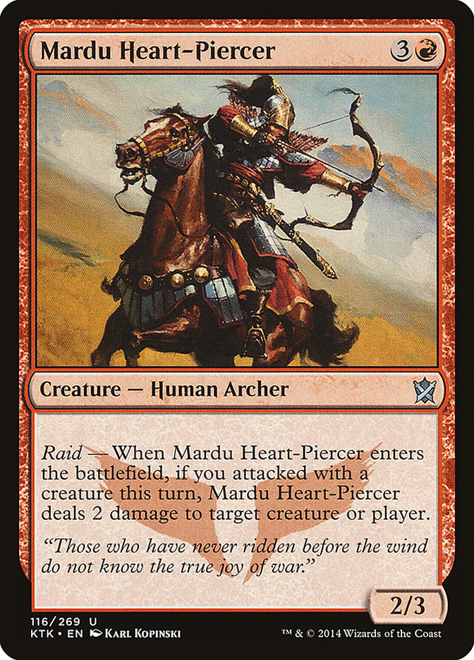 Mardu Heart-Piercer [Khans of Tarkir] | Card Merchant Takapuna