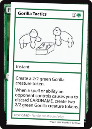 Gorilla Tactics (2021 Edition) [Mystery Booster Playtest Cards] | Card Merchant Takapuna