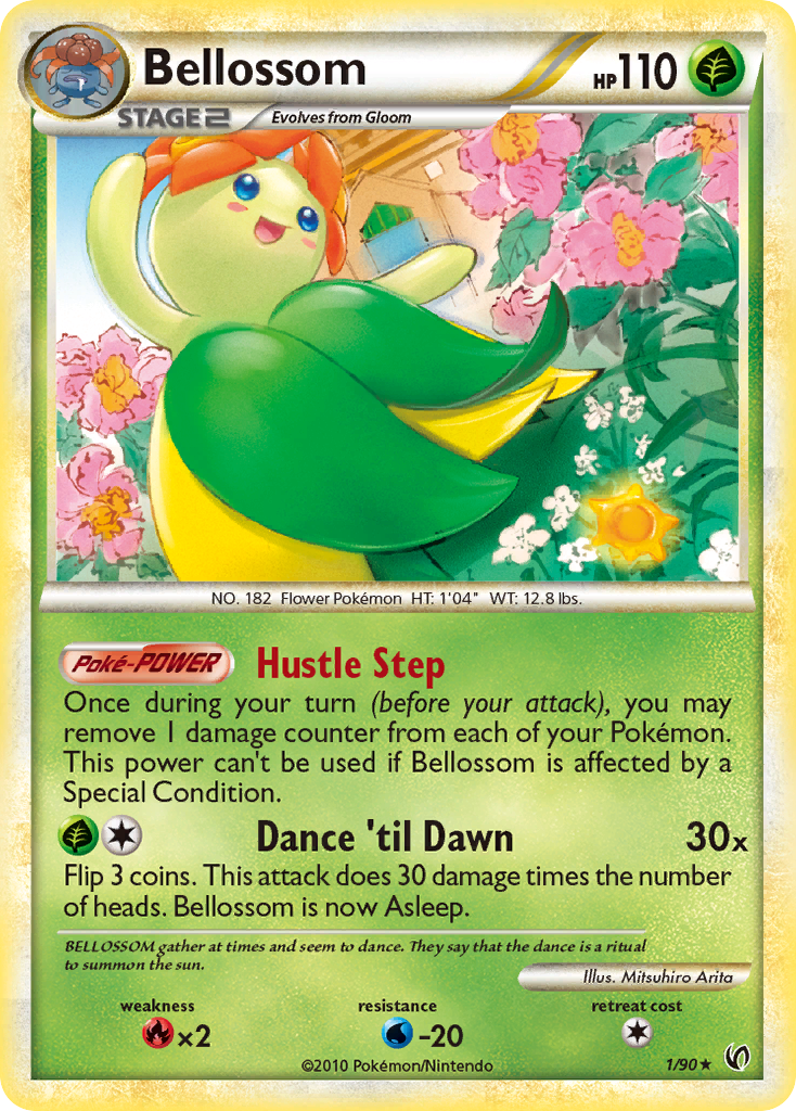 Bellossom (1/90) [HeartGold & SoulSilver: Undaunted] | Card Merchant Takapuna