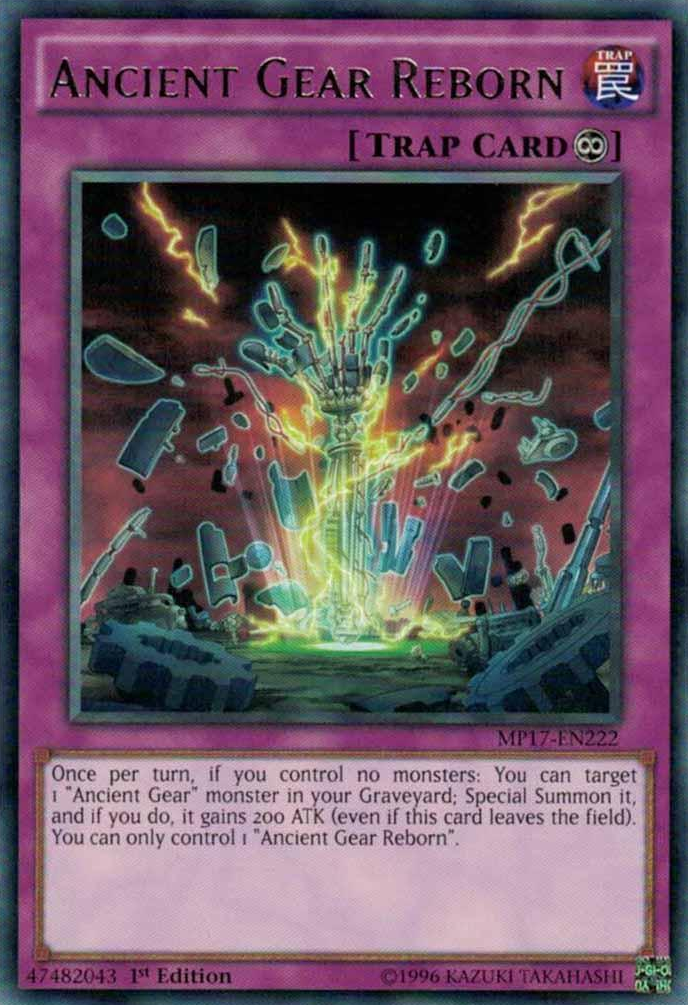 Ancient Gear Reborn [MP17-EN222] Rare | Card Merchant Takapuna