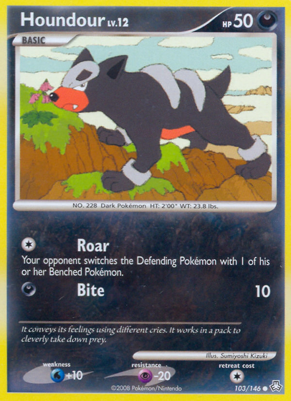 Houndour (103/146) [Diamond & Pearl: Legends Awakened] | Card Merchant Takapuna