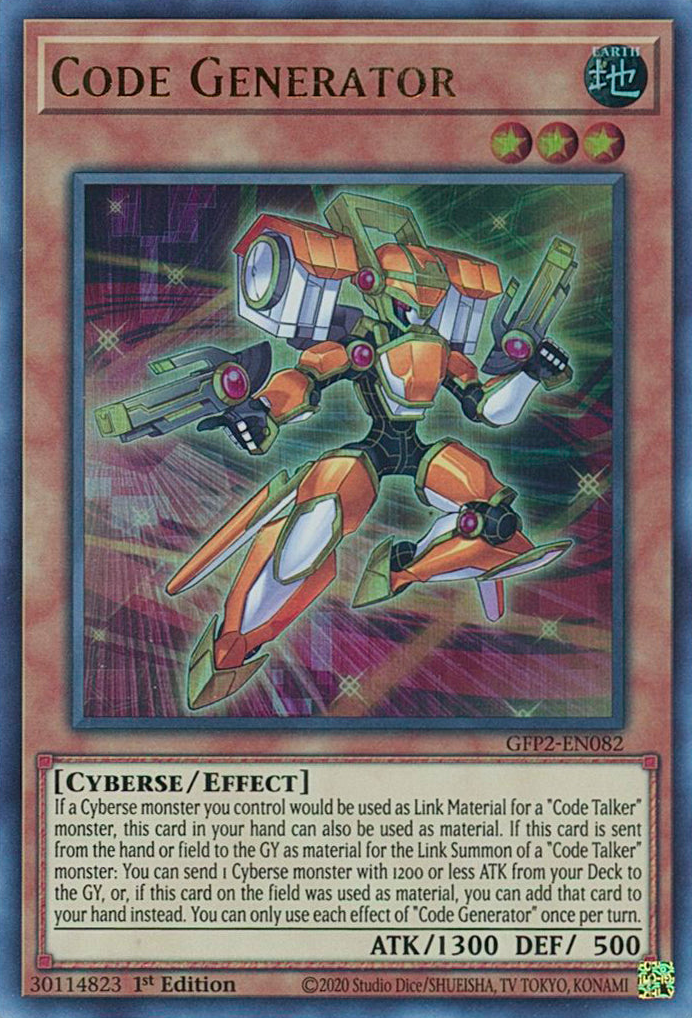 Code Generator [GFP2-EN082] Ultra Rare | Card Merchant Takapuna