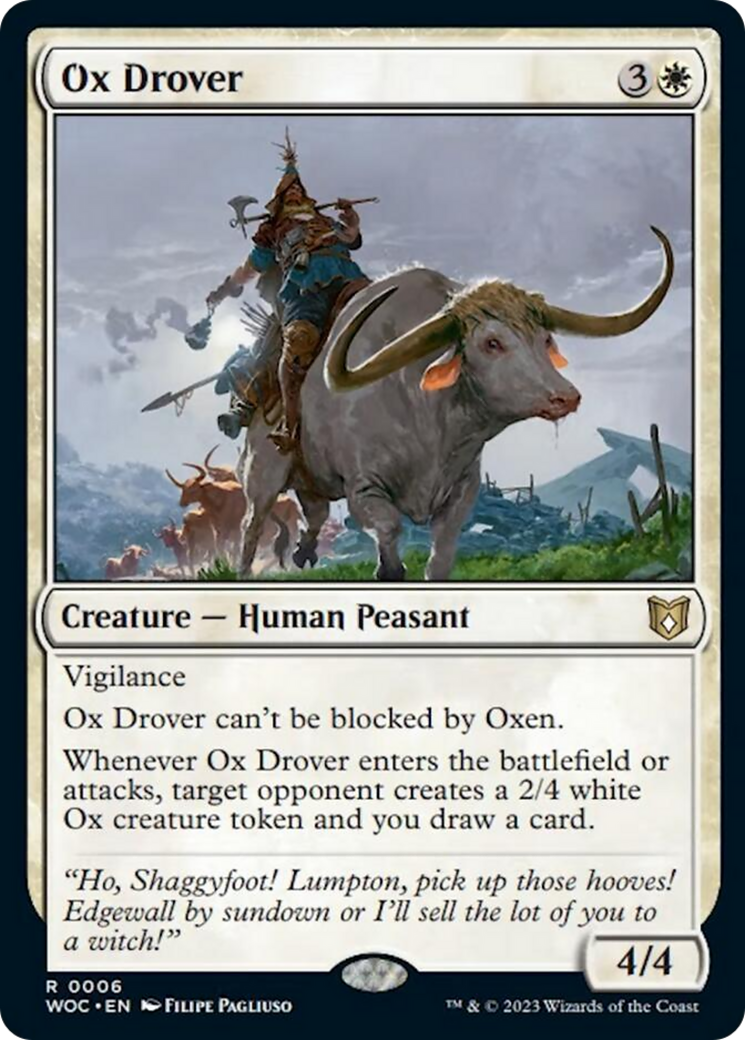 Ox Drover [Wilds of Eldraine Commander] | Card Merchant Takapuna