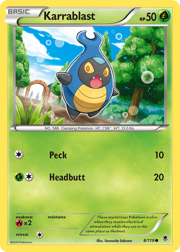 Karrablast (8/119) [XY: Phantom Forces] | Card Merchant Takapuna